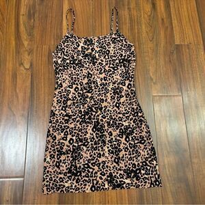 Wilfred Aritzia cheetah/leopard print mini dress